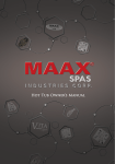 Vita Spa Spa Owner`s manual