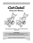 Cub Cadet 3x28 Operator`s manual