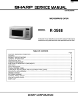 Sharp R-3S68 Service manual