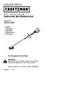 Craftsman C944.514610 Instruction manual