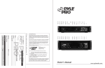 PYLE Audio PLTVD-137 Owner`s manual