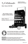 Schumacher Electric SE-1520 Owner`s manual