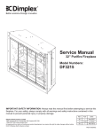 Dimplex Purifire Electric Stove Service manual