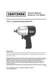 Craftsman 875.198650 Owner`s manual