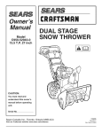 Craftsman C950-52943-0 Owner`s manual