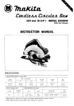 Makita 5600DW Instruction manual
