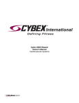 CYBEX 800S Owner`s manual