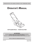MTD Lawn Mower Operator`s manual