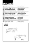 Makita DA391D Instruction manual