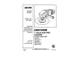 Craftsman 315.115041 Owner`s manual