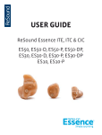 ReSound ES50 User guide