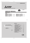 Mitsubishi Electric MSH-C24TV Service manual