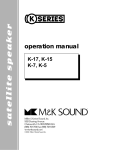 MK Sound K-15 K-7 Setup guide