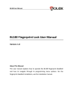 Scilox BL100 User manual