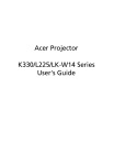 Acer K330 User`s guide