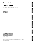 Craftsman 351.219061 Operator`s manual