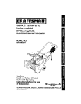 Craftsman 536.882091 Operating instructions