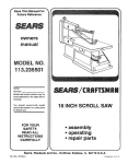 Sears 113.235501 Owner`s manual