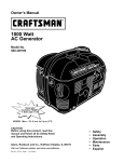 Craftsman 580.329100 Owner`s manual