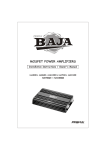 Baja HA740 Owner`s manual