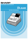 Sharp ER-A440 Instruction manual
