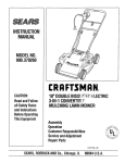 Craftsman 900.370260 Instruction manual