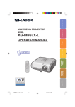 Sharp Notevision XG-MB67X Setup guide