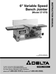 Delta 37-070 Instruction manual