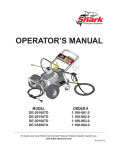 Shark DE-352007A Operator`s manual