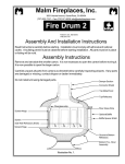 Malm Fireplaces Fire Drum 2 Specifications