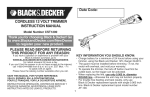 Black & Decker CST1200 Instruction manual