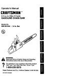 Craftsman 358.351340 Operator`s manual