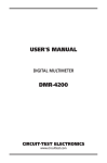 Circuit-test DMR-4200 User`s manual