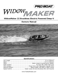 ProBoat WidowMaker 22 Specifications