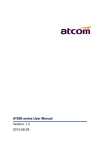 ATCOM AT800 Series User manual