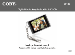Coby DP180 Instruction manual