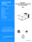 York DM072 Installation manual