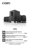 Coby CSP96 - Home Theater Speaker System Instruction manual