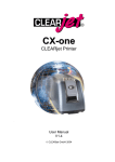 Clear jet CX-one User manual