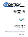 Radyne OM20 Product specifications