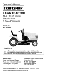 Craftsman 917.27639 Operator`s manual