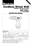 Makita 6223DE Instruction manual