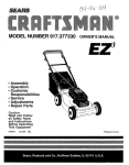 Craftsman 917.377330 Owner`s manual