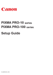 Canon PIXMA PRO-10 Setup guide