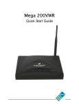 Mega 200VWR User manual