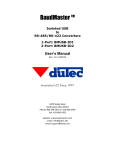 Dutec BaudMaster BMUSB User`s manual