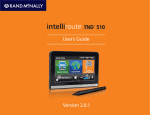Rand McNally Intelliroute TND-510 User`s guide