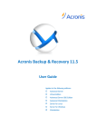 ACRONIS BACKUP RECOVERY 10 ADVANCED SERVER VIRTUAL EDITION - COMMAND LINE User guide