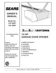 Craftsman 139.18887 Owner`s manual