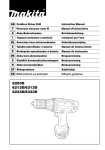 Makita 6233D Instruction manual